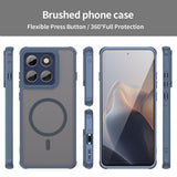 Husa pentru Motorola Edge 60 Pro, Techsuit HaloFrost II MagSafe, bleumarin