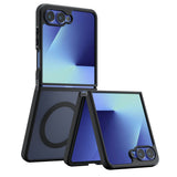 Husa pentru Samsung Galaxy Z Flip7, Techsuit PureFrost MagSafe, negru frost