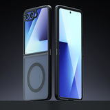 Husa pentru Samsung Galaxy Z Flip7, Techsuit PureFrost MagSafe, negru frost