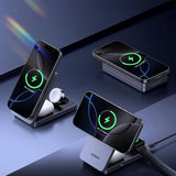 Incarcator wireless UGREEN W707 (45025), cu Incarcator retea, pentru Apple Watch, iPhone, AirPods, Qi2, 25W, gri