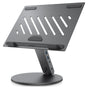 Spigen Laptop Holder LD204H (AMP08885), cu integrat Hub 2x USB, 3x Type-C, HDMI, 360° Rotation, reglabil, Secure Grip, Argintiu