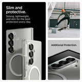 Husa pentru Samsung Galaxy Z Fold7, Spigen Air Skin MagSafe (ACS09545), Crystal Clear/Alb