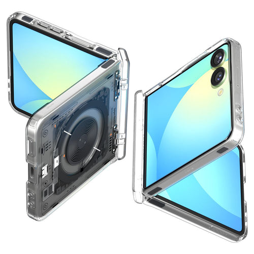 Husa pentru Samsung Galaxy Z Flip7, Spigen Ultra Hybrid Pro MagSafe (ACS09560), negru/transparenta