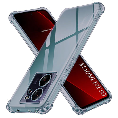 Husa pentru Xiaomi 13T, Techsuit Shockproof Clear Silicone, fumuriu