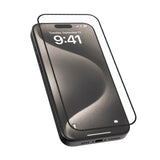 Folie de protectie pentru iPhone 15 Pro, Blueo 2.5D Silk Full Cover HD Glass (5 pack)
