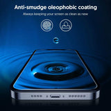 Folie de protectie pentru iPhone 13 Pro Max, Blueo 2.5D Silk Full Cover HD Glass (5 pack)