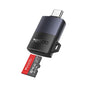 Cititor de carduri Yesido Card Reader (GS37), Type-C, High-speed, Aluminum Alloy, Support 1TB, Plug and Play, TF Card, negru