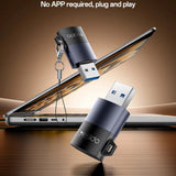 Cititor de carduri Yesido Card Reader (GS36), USB, High-speed, Aluminum Alloy, Support 1TB, Plug and Play, TF Card, negru
