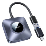 Adaptor Yesido Wireless CarPlay Adapter (KM23), pentru Apple, cu USB to Type-C Cable, Bluetooth V5.0, 1080P, Gri