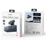 Yesido Dash Camera (KM22), 120° Wide-Angle Lens, 1080P Dual-Channel Recording, Negru