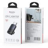 Adaptor Yesido OTG Adapter (GS28), Lightning to Type-C, 60W, Incarcare Rapida, 480Mpb/s, Aliaj Aluminiu, Plug&play, Gri