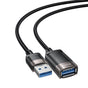 Adaptor Yesido Extension Adapter (GS26), USB 2.0, cu 1.5m Cable, Braided, High-Speed Transmission, Gri