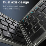 Tastatura Yesido Pliabil Keyboard (KB27), Type-C, 150mAh, Bluetooth 5.0, Compact Design, Ultra-Thin, negru