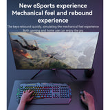 Tastatura Yesido Wireless Keyboard (KB21), pentru Gaming, Mechanical, Wired, cu RGB Light, 104 Full-key Layout, 1.5m, negru