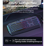 Tastatura Yesido Wireless Keyboard (KB21), pentru Gaming, Mechanical, Wired, cu RGB Light, 104 Full-key Layout, 1.5m, negru