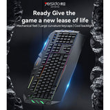 Tastatura Yesido Wireless Keyboard (KB21), pentru Gaming, Mechanical, Wired, cu RGB Light, 104 Full-key Layout, 1.5m, negru