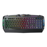 Tastatura Yesido Wireless Keyboard (KB21), pentru Gaming, Mechanical, Wired, cu RGB Light, 104 Full-key Layout, 1.5m, negru