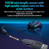 Mouse wireless Yesido Wired Gaming Mouse (KB20), cu RGB Light, DPI:1000-7200, USB, Windows/XP/7/8/10/11/MAC 05, 110cm, negru