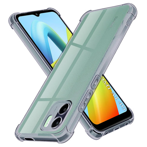 Husa pentru Xiaomi Redmi A1, Techsuit Shockproof Clear Silicone, fumuriu