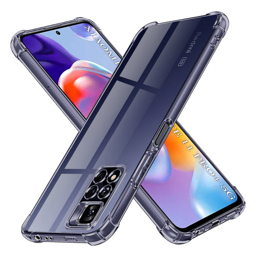 Husa pentru Xiaomi Redmi Note 11 Pro+ 5G, Techsuit Shockproof Clear Silicone, fumuriu