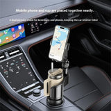 Suport auto Yesido Suport auto 2in1 (C273), Pahar Depozitare si Telefon Suport, Flexibil Viewing Angles, pentru 4.7 to 7.2inches Telefoane, negru
