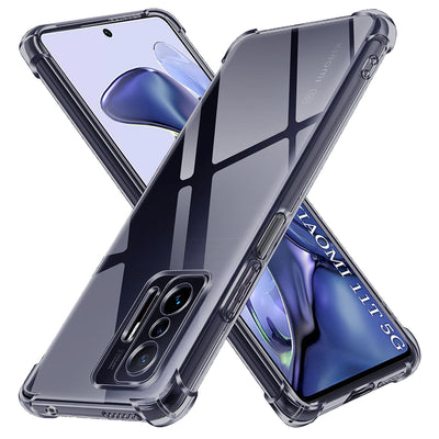 Husa pentru Xiaomi 11T, Techsuit Shockproof Clear Silicone, fumuriu