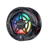 Cooler telefon Yesido Phone Cooler (C226), Semiconductor, Magnetic, Universal, Fast Cooling, cu RGB, Afisaj digital, gri