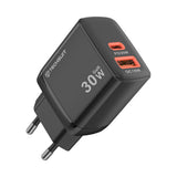 Incarcator retea Techsuit Duonix30W (CH1), Type-C, USB, Dual Travel Charger 30W, alb