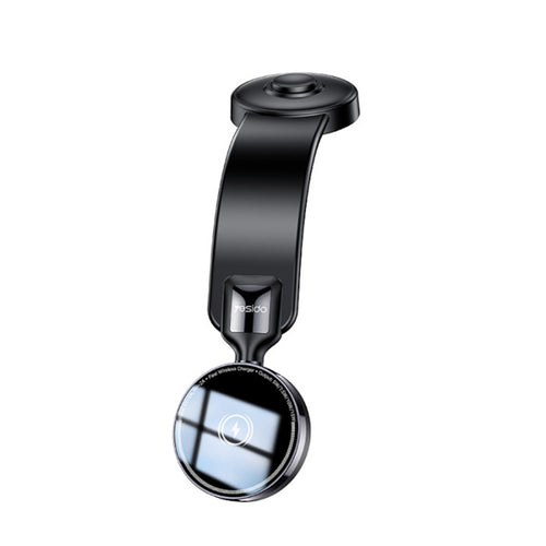 Suport auto Yesido cu Incarcare Wireless (C316), pentru Bord, N52 Magnets, Flexibil, Inteligent Power Control, 15W, negru