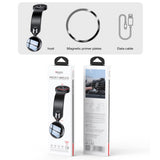 Suport auto Yesido cu Incarcare Wireless (C316), pentru Bord, N52 Magnets, Flexibil, Inteligent Power Control, 15W, negru