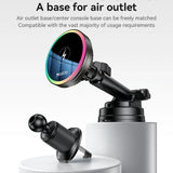 Suport auto Yesido cu Incarcare Wireless (C315), pentru Air Outlet/Bord, Magnetic, Intelligent Management, 15W, negru