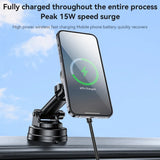 Suport auto Yesido cu Incarcare Wireless (C315), pentru Air Outlet/Bord, Magnetic, Intelligent Management, 15W, negru