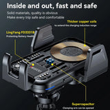 Suport auto Yesido cu Incarcare Wireless (C312), pentru Grila ventilatie, Automatic Clip, Inteligent Induction, 15W, 4.7, negru