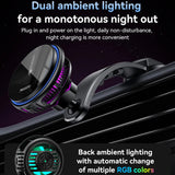 Suport auto Yesido cu Wireless Charging (C311), pentru Dash, Semiconductor, Powerful Cooling, 2x Ambient Lights, 15W, negru