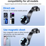 Suport auto Yesido cu Wireless Charging (C311), pentru Dash, Semiconductor, Powerful Cooling, 2x Ambient Lights, 15W, negru