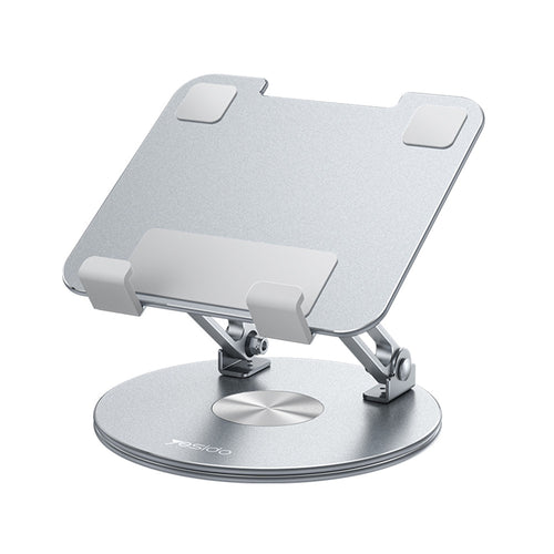 Suport de birou Yesido Suport de birou (C293), pentru Tablet, Good Heat Releasing, Folding Design, Aliaj aluminiu, argintiu