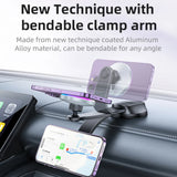 Suport auto Yesido cu Incarcare Wireless (C292), pentru Bord/Parbriz, Indicator LED, Bendable Clema Brat, 15W, negru