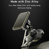 Suport auto Yesido Suport auto (C264), Magnetic, pentru Bord/Parbriz, 360A°, Pliabil Clema Brat, Zinc Alloy, negru