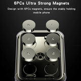Suport auto Yesido Suport auto (C264), Magnetic, pentru Bord/Parbriz, 360A°, Pliabil Clema Brat, Zinc Alloy, negru
