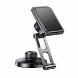 Suport auto Yesido Suport auto (C264), Magnetic, pentru Bord/Parbriz, 360A°, Pliabil Clema Brat, Zinc Alloy, negru