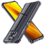 Husa pentru Xiaomi POCO X3 Pro, Techsuit Shockproof Clear Silicone, fumuriu