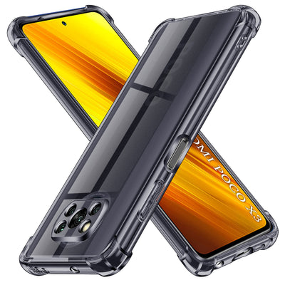 Husa pentru Xiaomi POCO X3 Pro, Techsuit Shockproof Clear Silicone, fumuriu