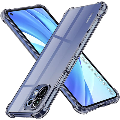 Husa pentru Xiaomi Mi 11 Lite, Techsuit Shockproof Clear Silicone, fumuriu