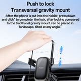 Suport auto Yesido Suport auto (C247), pentru Grila ventilatie, Mechanical Tight Lock, 360°, Transversal Gravity Mount, 4.7-7.2inch Phone, negru