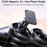 Suport auto Yesido Suport auto (C246), Magnetic, pentru Grila ventilatie, Imbunatatit Clip, Free Rotativ Angle, negru