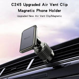 Suport auto Yesido Suport auto (C245), Magnetic, pentru Grila ventilatie, Imbunatatit Clip, Free Rotativ Angle, negru