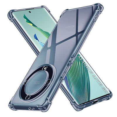 Husa pentru Honor Magic5 Lite, Techsuit Shockproof Clear Silicone, fumuriu