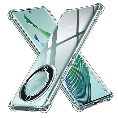 Husa pentru Honor Magic5 Lite, Techsuit Shockproof Clear Silicone, transparenta