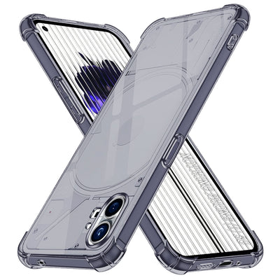 Husa pentru Nothing Phone (1), Techsuit Shockproof Clear Silicone, fumuriu