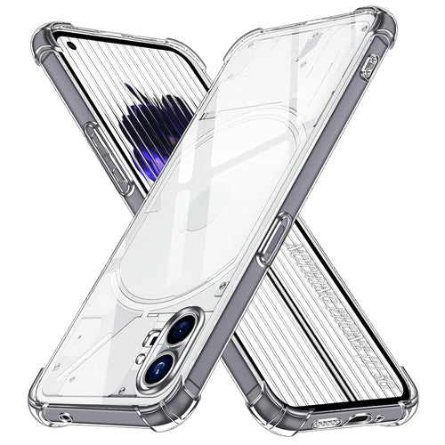 Husa pentru Nothing Phone (1), Techsuit Shockproof Clear Silicone, transparenta